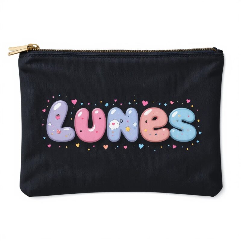 Cotton Zipper Pouch - Image 2