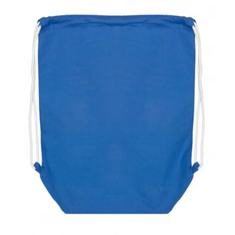 Royal Blue Cotton Backpack with bottom gusset