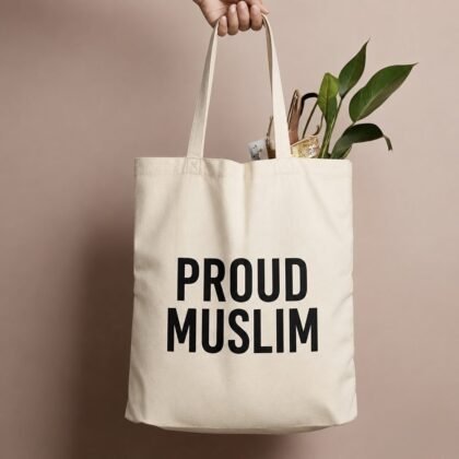 Long Handle Cotton Tote Bag - Natural