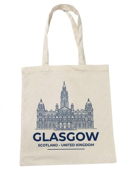Long Handle Souvenir Print Tote Bag