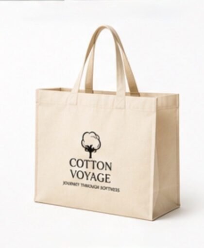 Extra Wide Gusseted Tote Bag
