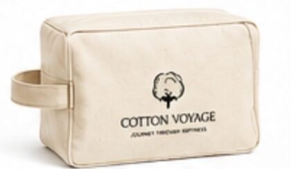 Cotton Toiletry Pouch
