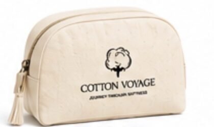 Cotton Cosmetic Pouch